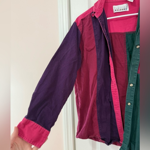 Colorblock Button-Up Shirt - Picture 6 of 6